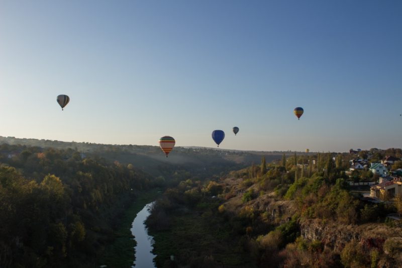 Камянец-Подольский, парад воздушных шаров