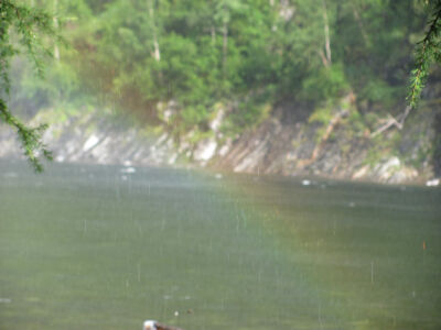 Радуга на Оке Саянской Радуга на Оке Саянской