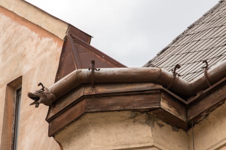 Тур по Закарпатью. Водосток в виде змеи Тур по Закарпатью. Водосток в виде змеи