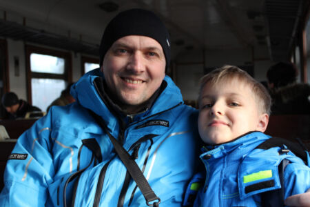 Я и сын 2015-03-05 09-40 - Ужгород Красия. Я и сын